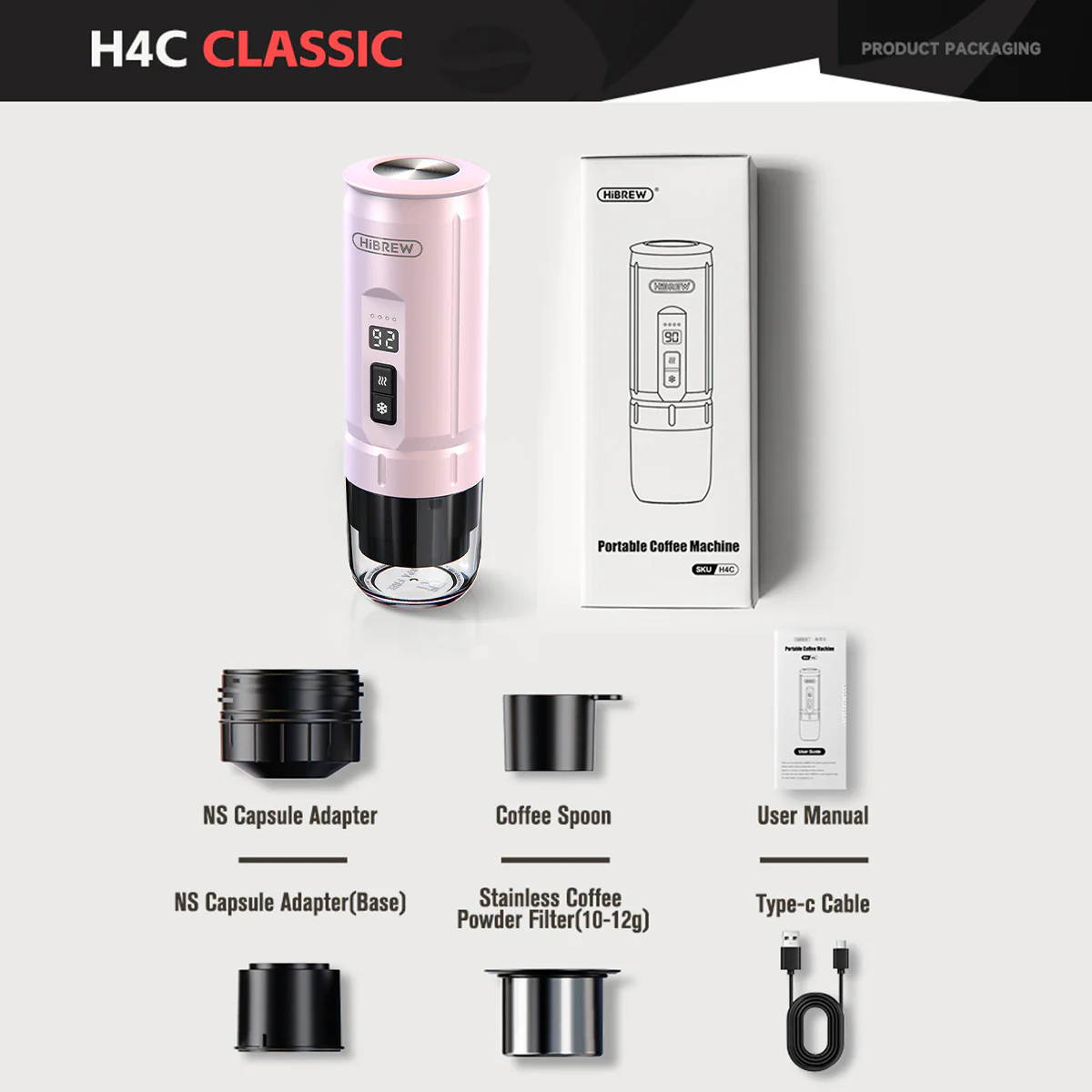 HiBREW H4C - Portable Espresso Makerwith Detachable Battery - Image 7
